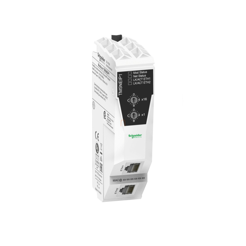 Modicon TM5 I/O sziget, kommunikációs I/O gyűjtő modul, Ethernet/IP Modbus TCP/IP, 24 VDC TM5NEIP1 Schneider