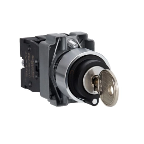   Schneider Electric Easy Harmony XB2 - XB2BG65C - Választókapcsoló, 2 állású, 1 NO 1 NC, fém, 22mm, visszatérő