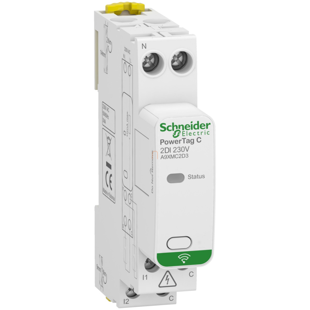ACTI9 PowerTag C 2DI, monitorizáló egység A9XMC2D3 Schneider