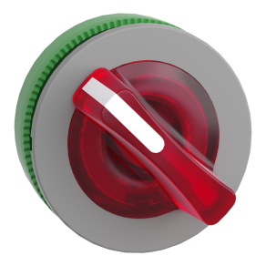   Schneider Electric Harmony XB5 - ZB5FK1243C0 - panelbe süllyesztett műanyag világító választókapcsoló fej, Ø30, 2 állású, piros, szürke perem