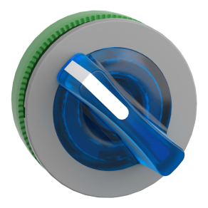   Schneider Electric Harmony XB5 - ZB5FK1263C0 - panelbe süllyesztett műanyag világító választókapcsoló fej, Ø30, 2 állású, kék, szürke perem