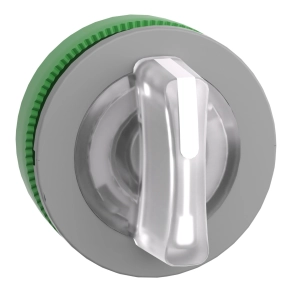 Schneider Electric Harmony XB5 - ZB5FK1313C0 - panelbe süllyesztett műanyag világító választókapcsoló fej, Ø30, 3 állású, fehér, szürke perem