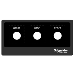 Schneider Electric Harmony XB5 - ZBYLEG201001 - kezelőpanel maszk, 200x100mm, sablon