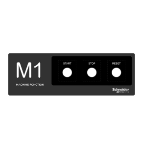 Schneider Electric Harmony XB5 - ZBYLEG301001 - kezelőpanel maszk, 300x100mm, sablon