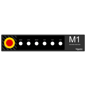   Schneider Electric Harmony XB5 - ZBYLEG501001 - kezelőpanel maszk, 500x100mm, sablon