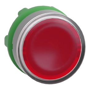 Schneider Electric Harmony XB5 - ZB5AA48C0 - műanyag nyomógomb fej, Ø22, visszatérő, címkézhető tetővel, piros, szürke perem