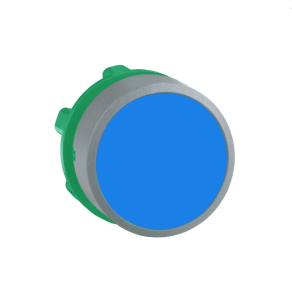   Schneider Electric Harmony XB5 - ZB5AA6C0 - műanyag nyomógomb fej, Ø22, visszatérő, kék, szürke perem