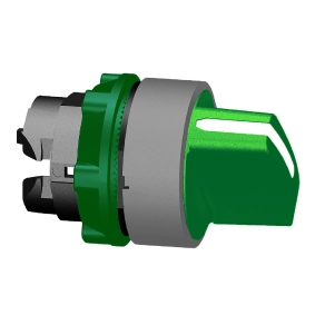 Schneider Electric Harmony XB5 - ZB5AD203C0 - műanyag választókapcsoló fej, Ø22, 2 állású, zöld, szürke perem