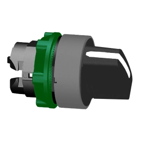 Schneider Electric Harmony XB5 - ZB5AD401C0 - műanyag választókapcsoló fej, Ø22, 2 állású, jobbról visszatérő, fehér, szürke perem