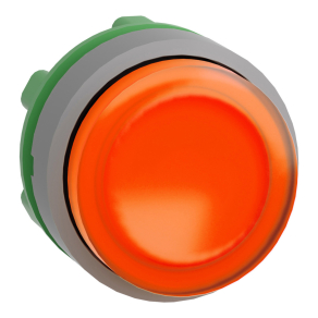   Schneider Electric Harmony XB5 - ZB5AW153C0 - műanyag világító nyomógomb fej, Ø22, visszatérő, LED - es, kiemelkedő, narancssárga, szürke perem