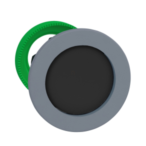   Schneider Electric Harmony XB5 - ZB5FA26C0 - panelbe süllyesztett műanyag nyomógomb fej, Ø30, visszatérő, mélyítet, fekete, szürke perem