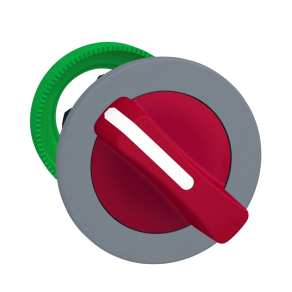   Schneider Electric Harmony XB5 - ZB5FD204C0 - panelbe süllyesztett műanyag választókapcsoló fej, Ø30, 2 állású, piros, szürke perem