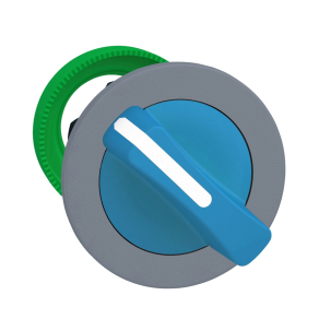   Schneider Electric Harmony XB5 - ZB5FD206C0 - panelbe süllyesztett műanyag választókapcsoló fej, Ø30, 2 állású, kék, szürke perem