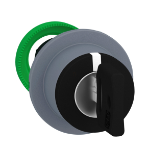   Schneider Electric Harmony XB5 - ZB5FG08C0 - panelbe süllyesztett műanyag kapcsoló fej, Ø30, 455 kulcsos, 3 állású, jobbról visszatérő, szürke perem