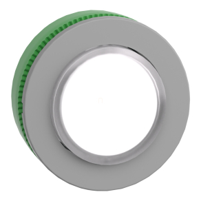   Schneider Electric Harmony XB5 - ZB5FH13C0 - panelbe süllyesztett műanyag világító nyomógomb fej, Ø30, kiemelkedő, fehér, nyomó - nyomó, szürke perem