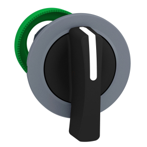   Schneider Electric Harmony XB5 - ZB5FJ4C0 - panelbe süllyesztett műanyag kapcsoló fej, Ø30, hosszú fogantyú, 2 állású, jobbról visszatérő, szürke perem