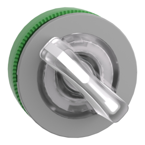   Schneider Electric Harmony XB5 - ZB5FK1213C0 - panelbe süllyesztett műanyag világító választókapcsoló fej, Ø30, 2 állású, fehér, szürke perem