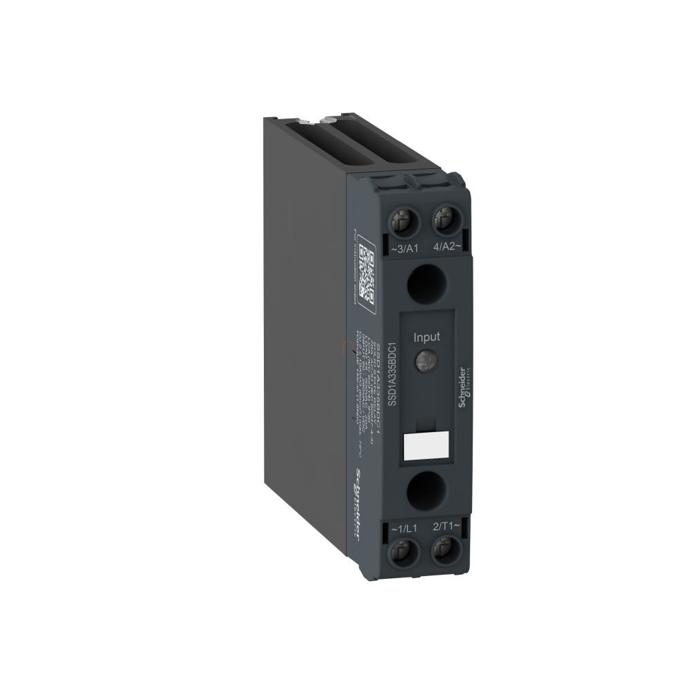 Harmony SSD szilárdtest relé DIN sínes 1f kimenet:48…600VAC 35 A vezérlőfeszültség:90…280 VAC/VDC SSD1A335M7C1 Schneider