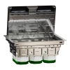 Schneider Electric Unica System+ - INS52123 - Padlódoboz, 12 modulos, fém