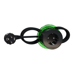 Schneider Electric Unica System+ INS44001 - Bútorba süllyeszthető 2P+F csatlakozóaljzat, antracit