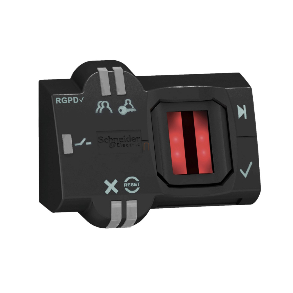 Harmony biometrikus kapcsoló, D22, bistabil, PNP, GDPR megfelelés, 24VAC/DC, elővezetékezett, 2m XB5S6B2L2 Schneider