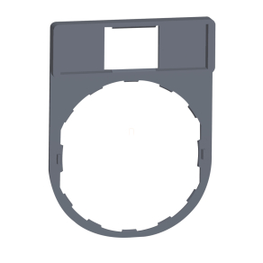   Schneider Electric Harmony XB4 - ZBZ32C0 - címketartó 30x40 mm, Ø22 készülékekhez, 8x27 mm felirati címke nélkül, szürke perem