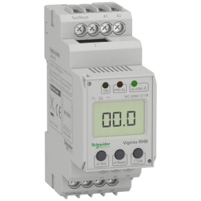   Schneider Electric Vigirex RH10MP, RH21MP, RH99MP, RH197, RHU - LV481010 - VigiPacT RHB, B típusú szivárgóáram védelmi relé 30mA-3A, 100-250VAC/DC, DIN sínre szerelhető