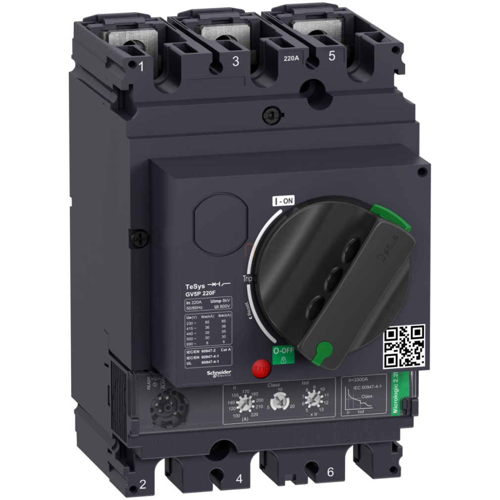 GV5P220F 3P 36kA Motor megszakító Schneider
