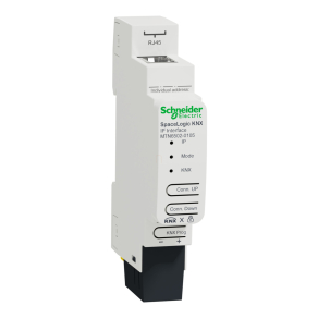   Schneider Electric SpaceLogic KNX IP Interface DIN Rail – KNX-Ethernet átjáró 10/100 Mbit/s, IP20, KNX Secure támogatással, 24V, DIN sínre; MTN6502-0105
