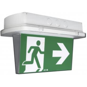   Eaton vészvilágító  bura kétoldalas átlátszó SafeLite 20-hoz kúp alakú SL2CD 1db telizöld matrica van benne.