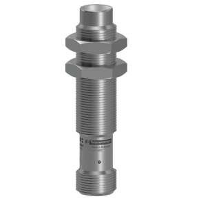  Induktív közelítésérzékelő d : 12 mm, menetes: M12 x 1, 12-24 VDC, Sn : 10mm, NO, PNP, csatlakozás: M12 XS912S4PAM12 Telemecanique