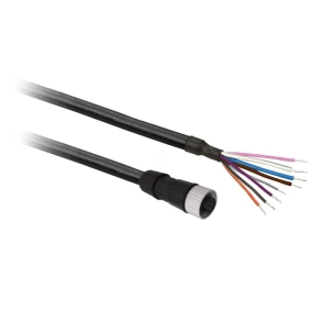   Szabad kábelvégződésű 2M PUR M12-es csatlakozóval XZCP29P12L2 Telemecanique