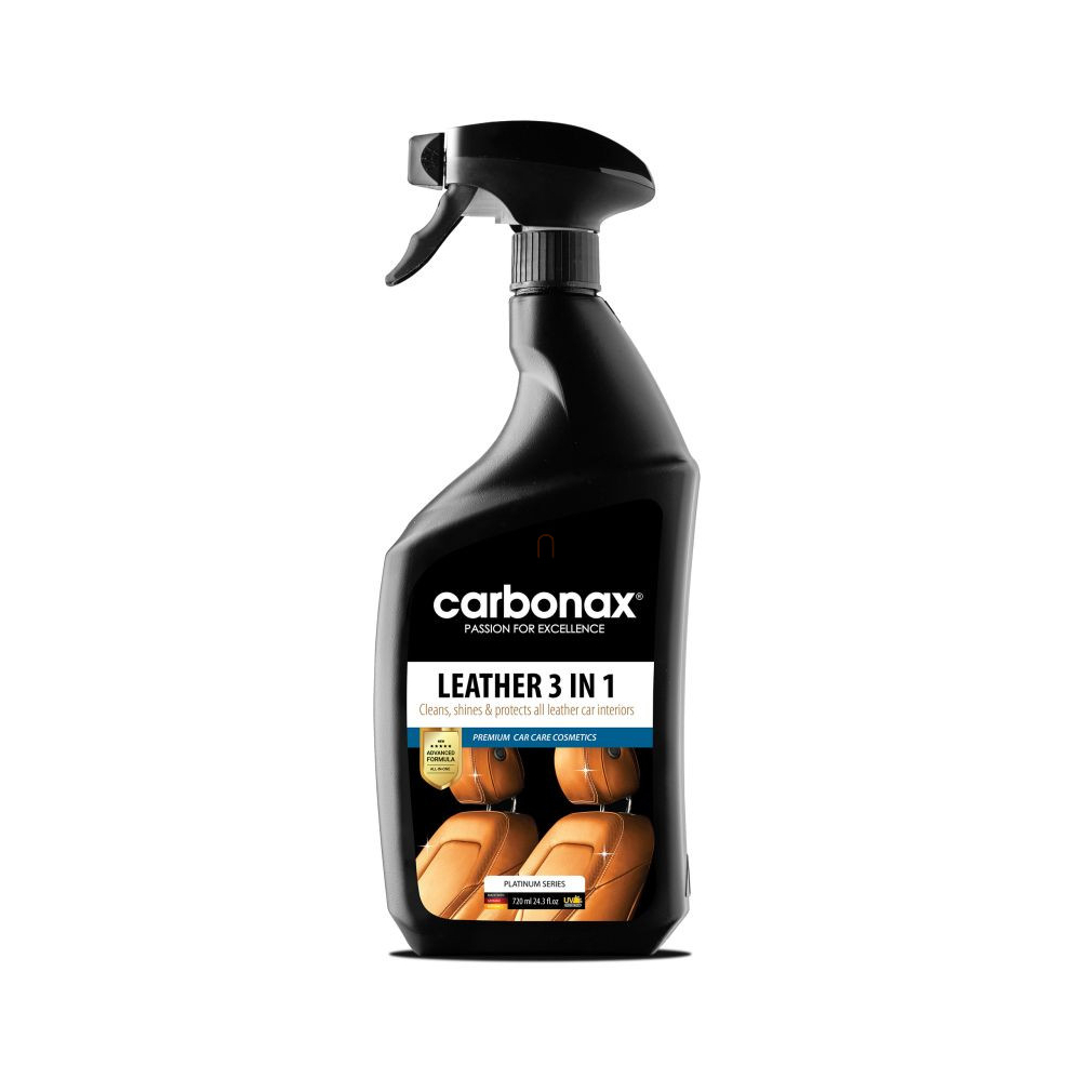 Bőrtisztító és ápoló, Leather 3in1 720ml WS001956 Carbonax