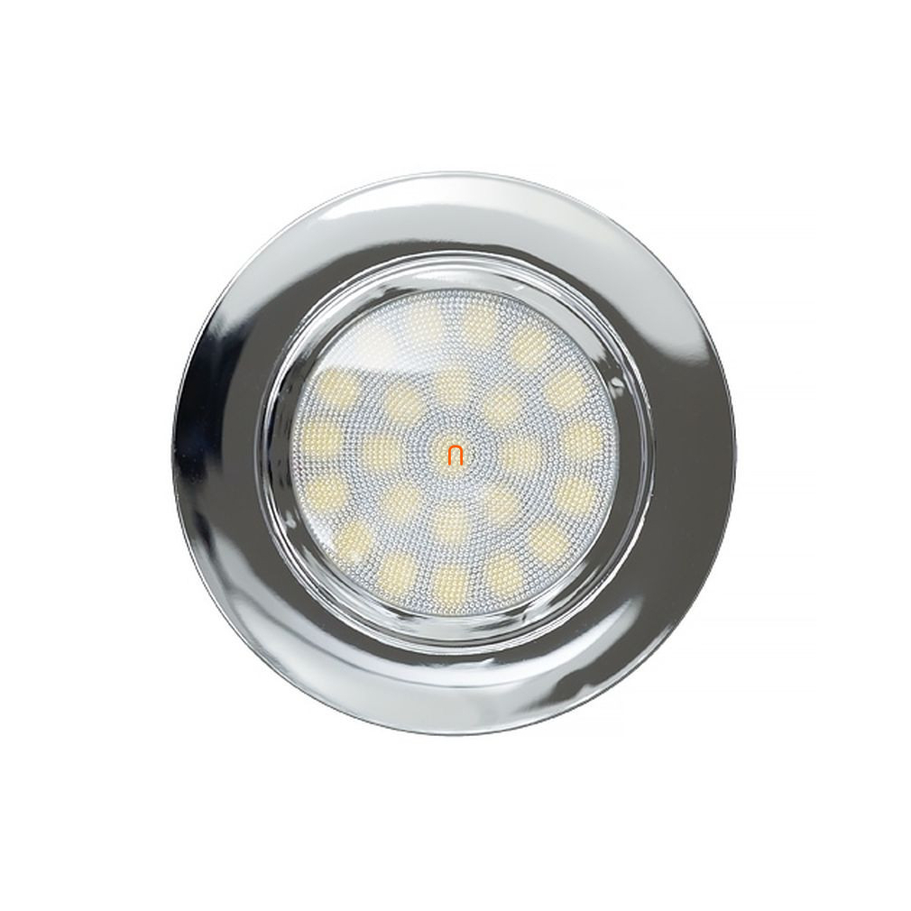 Ultralux LML220442CH 4W 4200K 330lm 230V IP44 króm LED süllyesztett IP44 bútorvilágító 56mm kivágási átmérő