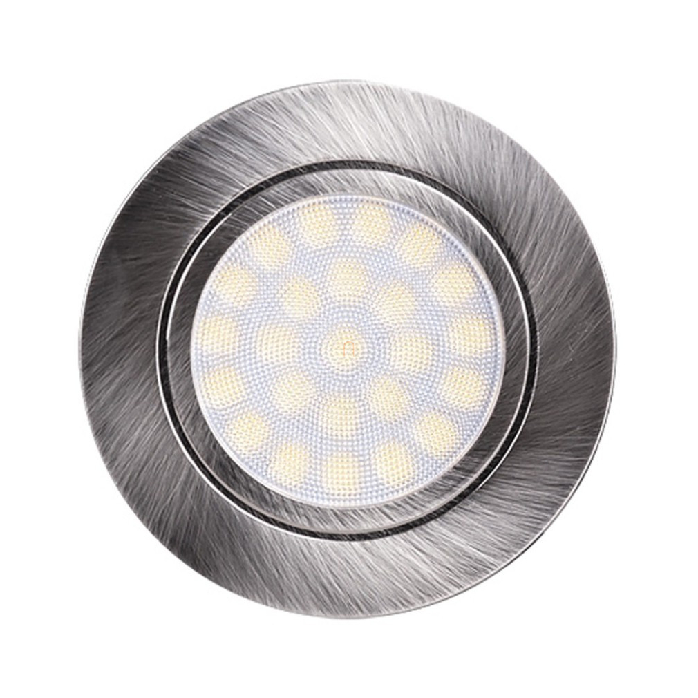 Ultralux Szálra csiszolt króm Led bútorvilágító süly.  LML220442SN