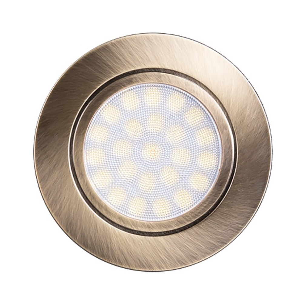 Ultralux LED spot lámpatest LML220442SB 4W 4000K IP44 sárgaréz