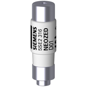   Siemens 5SE2316 neozed biztosító betét, D01, 400VAC/250VDC, 16A, gL/gG