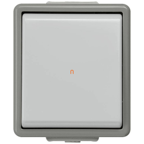   Siemens 5TA4701 101 kapcsoló, falon kívüli, IP44, DELTA flat, sötétszürke/szürke