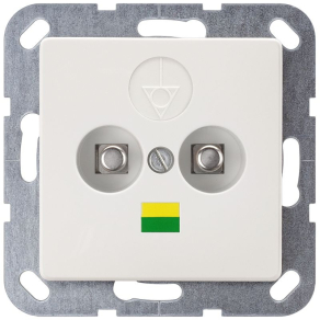   Siemens 5TG2564 EPH csatlakozópont, 1x 6mm2 + 4x2.5mm2, titánfehér (RAL9010) 55x55mm, DELTA i-system