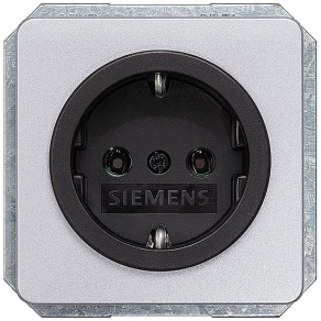   Siemens 5UB1463 dugalj, ezüst (RAL9006), fekete betéttel, DELTA profil