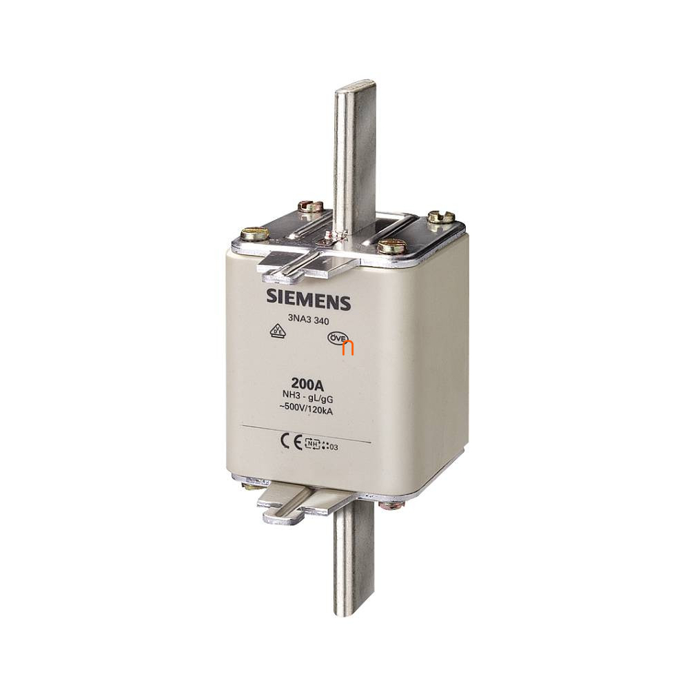 Siemens 3NA3372 késes biztosító, NH-3, 630A gG, 500VAC, 440VDC