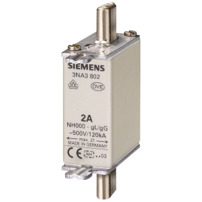   Siemens 3NA3824 késes biztosító, NH-000, 80A gG, 500VAC, 250VDC