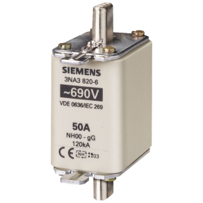   Siemens 3NA3817-6 késes biztosító, NH-00, 40A gG, 690VAC, 250VDC