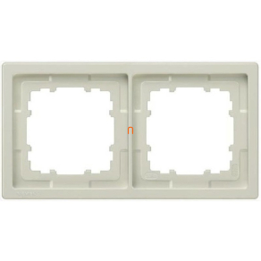   Siemens 5TG1322 2-es keret, titánfehér (RAL9010), DELTA style