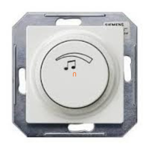   Siemens 5TG4815 hangerő szabályzó forgatógombbal, mono 3 W 27 ohm, titánfehér (RAL9010), DELTA i-system