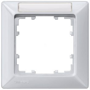   Siemens 5TG2551-4 1-es keret feliratmezővel, alumínium (RAL9006), DELTA line