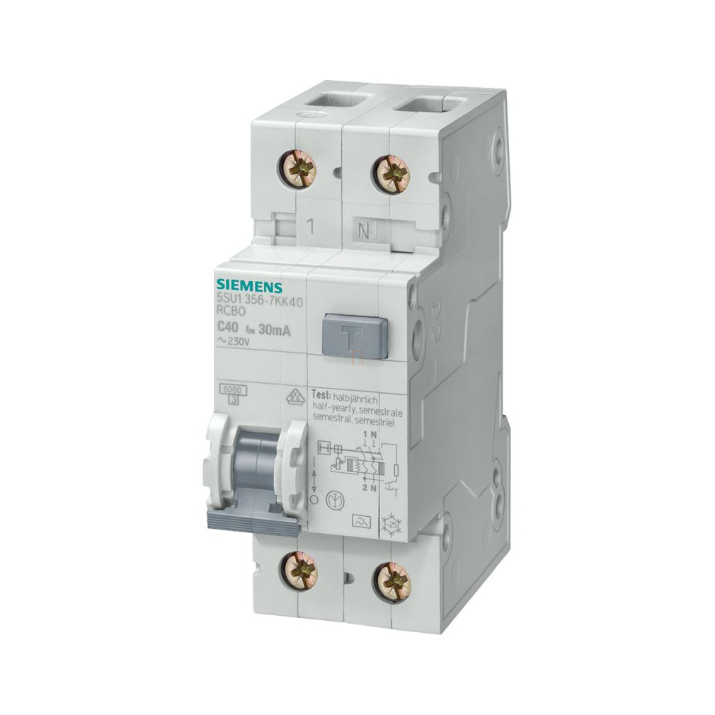 Áramvédős kismegszakító 1P+N C 13A 6kA  5SU1356-7KK13 Siemens