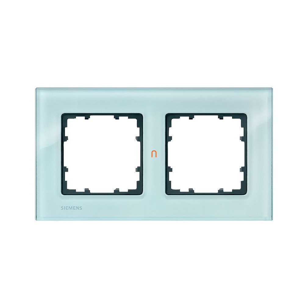 Siemens 5TG1202, 2-es keret, üveg, kristályzöld, DELTA miro