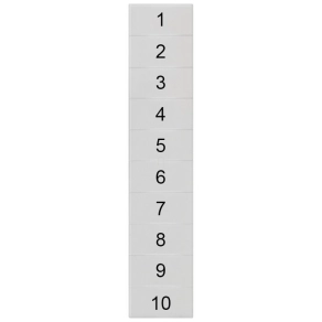   Siemens 8WH8140-2AB05 sorkapocs jelölő, 5,2mm széles/2,5mm2-hez, fehér, 1 ... 10 (10x)