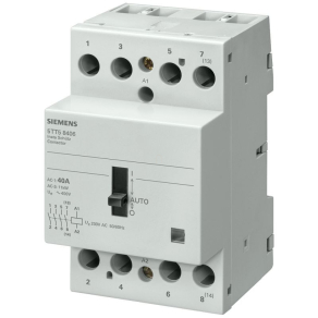   Siemens 5TT5850-6 INSTA kontaktor 0/1 automatic, 63A/400VAC, 4NO, 230VAC tekercs